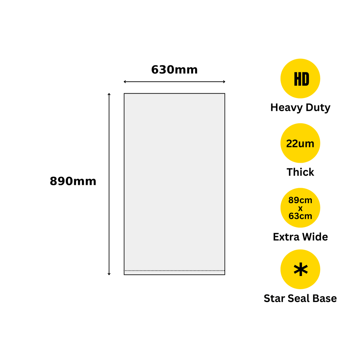 54 Liters Heavy Duty Garbage Bags